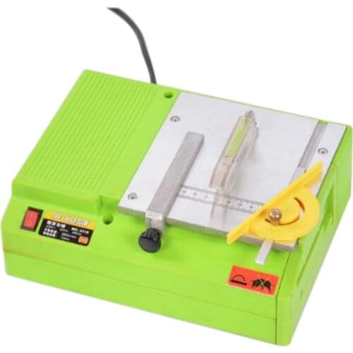 Mini Multifunctional Table Saw Manual DIY Hobby Model Wood Cutting Tool 220V 480W