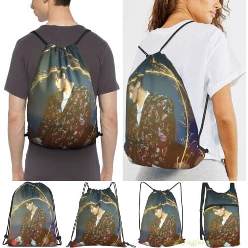 Monstax - I M - Beautiful Men Outdoor Travel Gym Bag Waterproof Drawstring Backpack Women Fitness Swimming Bag