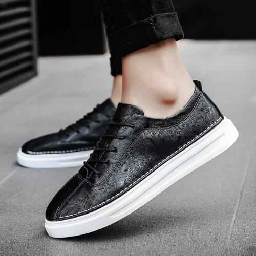 Mens Shoes Leather Casual Designer Shoes Men High Quality Trend Man Shoes 2021 New Men Flats