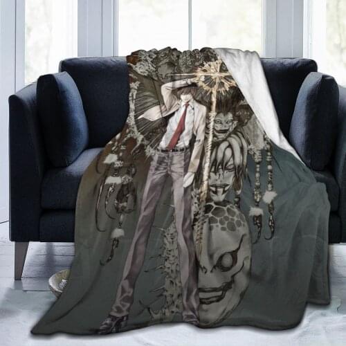 Death note soft warm coral Plush blanket carpet sheet sofa bed knee cover adult baby girl children gift