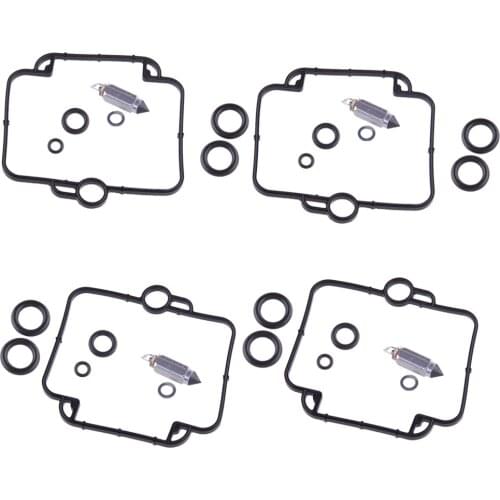 4 Sets Carburetor Repair Kit Float Needle Gasket fit for SUZUKI GSX600F GSX600FU GSX600FU2 GSX750F Katana 1990 1991 1992-1997