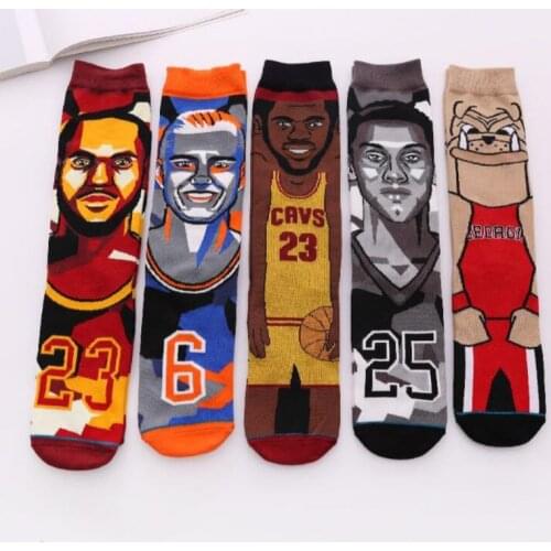 Cartoon Anime Character Men and Womens Socks Funny Casual Street Stance Socks Unisex Harajuku Creative Cotton Warm Socks