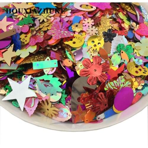5 to 47 mm mixed designs sequins 100 grams per lot for dancing dress decoration
