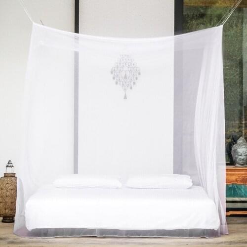 Portable Travel Large Camping Net Anti Insect Pest Hanging Screen House Mesh Square Netting Curtain with Hooks for Bed