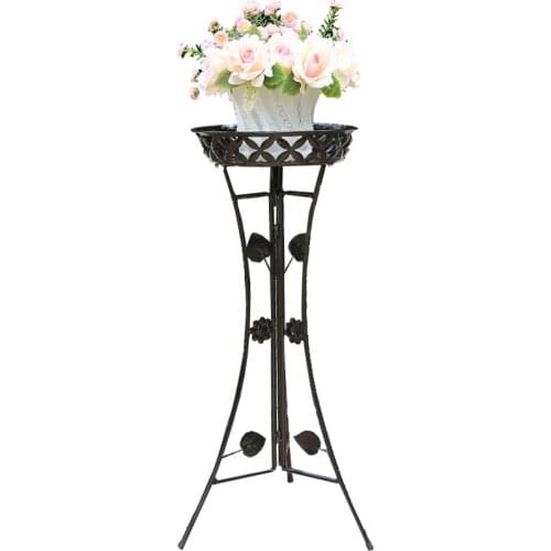 Style Iron Art Flower Rack Landing Type Balcony A Living Room Ground Flowerpot Frame Green Luo Chlorophytum Meaty Flower Airs