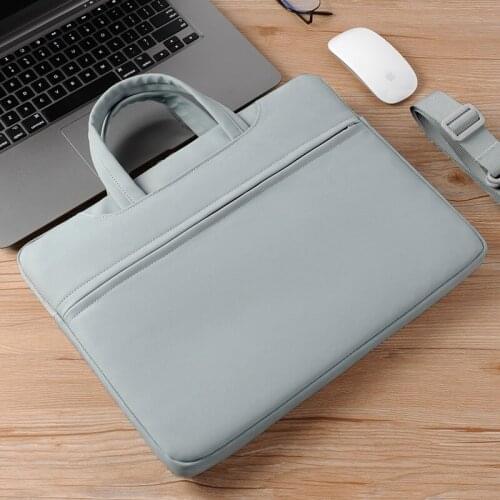 2021 new pu laptop bag handbag for Apple macbook pro case laptop cover notebook bag for ipd bag Hidden hand strap briefcase