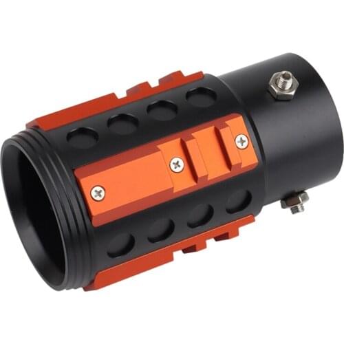 Universal Rear Exhaust Pipe Tip Tail Throat Industrial Style 38‑63mm Dia(Black) for Jeep Wrangler JK 2007‑2017