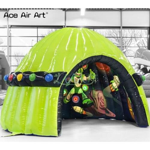 High quality oxford inflatable dome,game play dome house,sensory interactive room with painting for entertainments