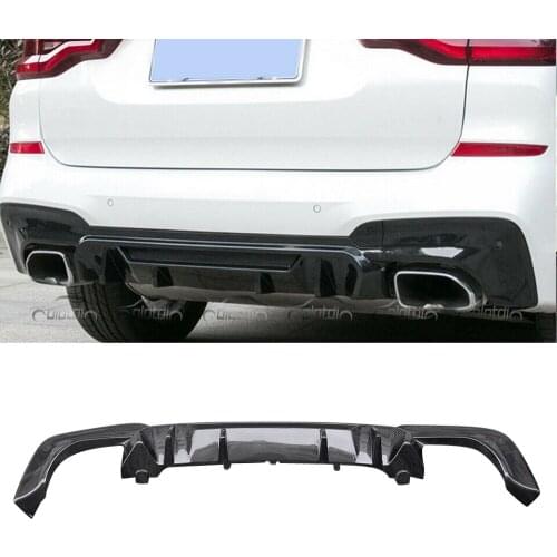 Carbon Fiber Rear Bumper Lip Spoiler For BMW X3 G01 M SPORT MP Style Rear Diffuser Auto Tuning