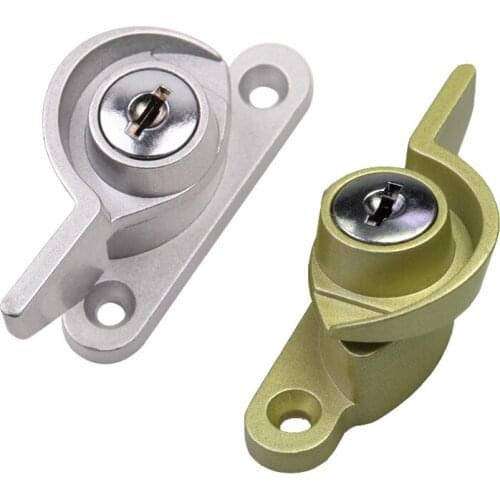Zinc Alloy Window Drive Knob Lock Plastic Steel Latch Sliding Door Handle Furniture Bolt Hardware Part