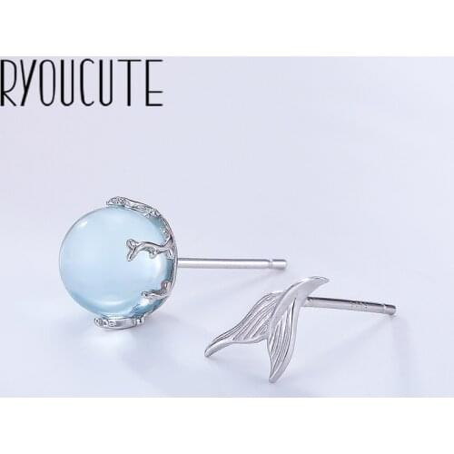 Fashion Silver Color Mermaid Tail Earrings for Women Trendy Ladies Fish Earrings Female Statement Party Jewelry Gift