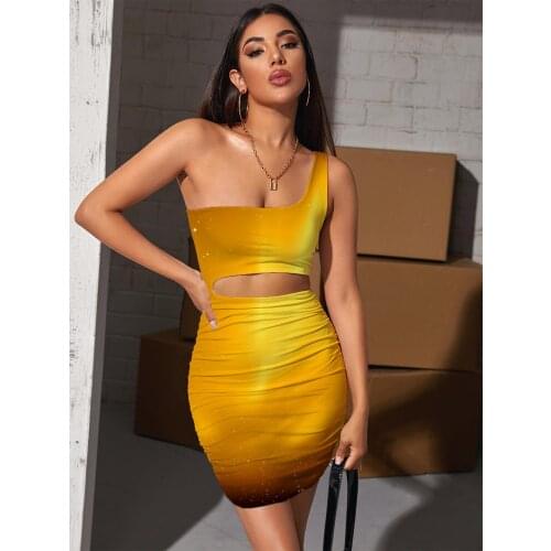 Giyu Brand Galaxy Dresses Women Space Bodycon Dress Abstract Vestido Sexy Harajuku Pleating Womens Clothing Summer New