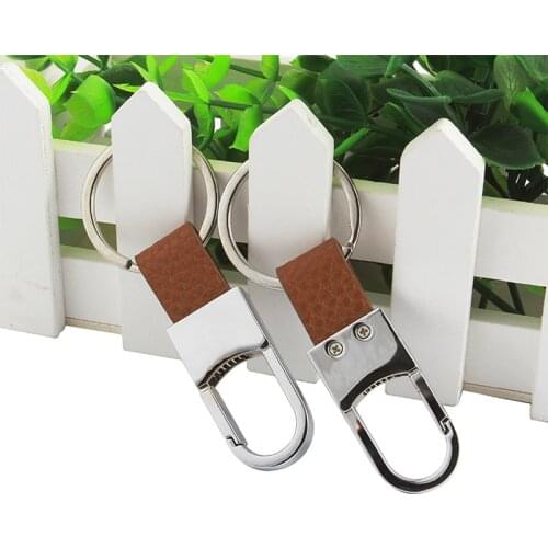 1Pc Simple Metal Key Holder Car-styling Key Holder Car Key Ring Cover Chain for Ford Toyota for Keychain Leather Office Supplies