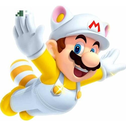 13cm x 11.9cm for Mario Bros Clipart Power Up DIY Graffiti Sticker Body for Car Waterproof Laptop Car Decals