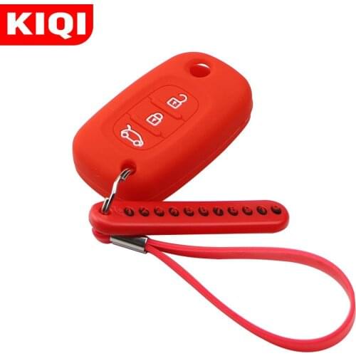 3 Buttons Silicone Car Key Case Cover Key Chain Phone Number Card for LADA Priora Sedan Sport Kalina Granta Vesta X-Ray XRay