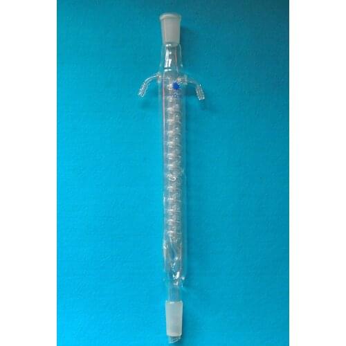 300mm,24/40,Coil Reflux Condenser,Borosilicate Laboratory Glassware