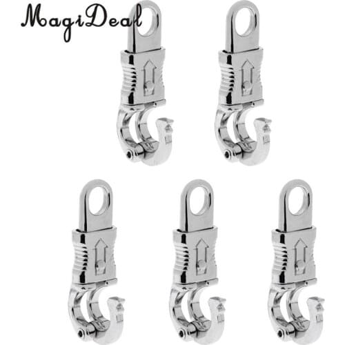 5pcs/set Premium Quality 100mm Alloy Equestrian Panic Hook Clip for Camping Hiking Outdoor Tools