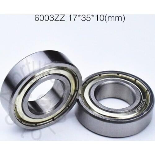 6003ZZ 17*35*10(mm) 1Piece bearing ABEC-5 metal sealing type bearings 6003 6003Z 6003ZZ chrome steel bearing