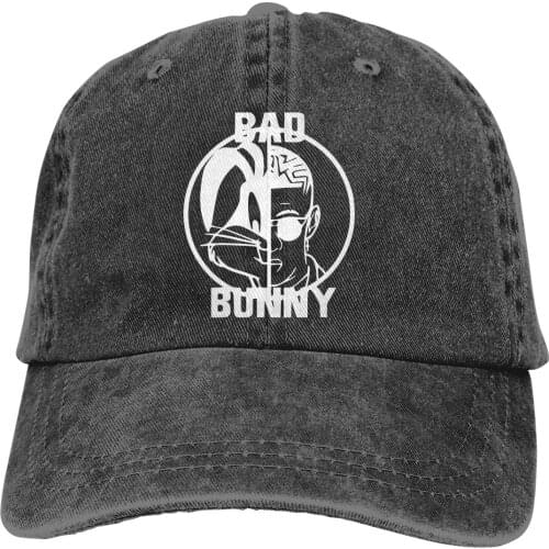 Bad Bunny Logo Baseball Cap cowboy hat Peaked cap Cowboy Bebop Hats Men and women hats