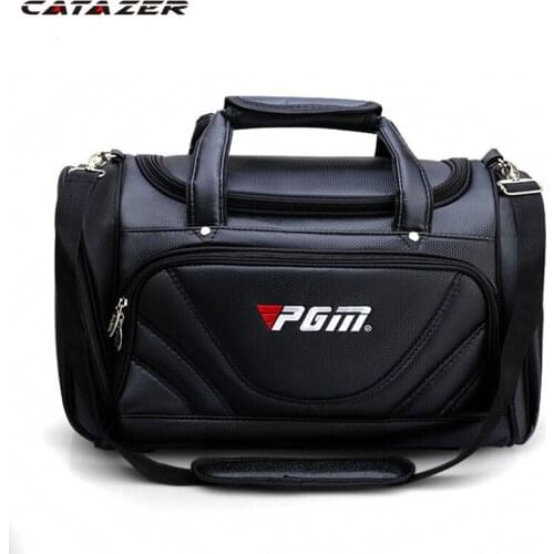 Catazer Golf Clothes Bag Mens PU Ball Package Multi-functional Clothes Bag Super Capacity Ultralight Wear-resisting Golf Bag