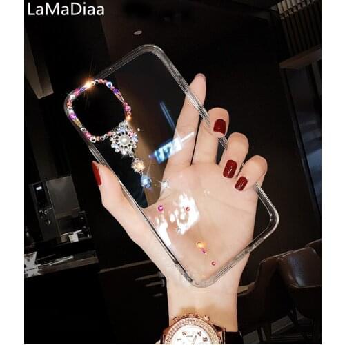 Luxury Rhinestone Diamond Soft Phone Case For Samsung A3 A5 A7 2017 A9 A8 A6 PLUS 2018 A50 A70 A80 A51 A71 Glitter Clear Cover