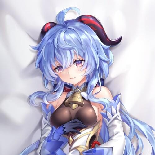 Game Genshin Impact Ganyu Sexy Girl Dakimakura Hugging Body Pillow Case Otaku Pillow Long Cushion Cover Cosplay Xmas Gifts