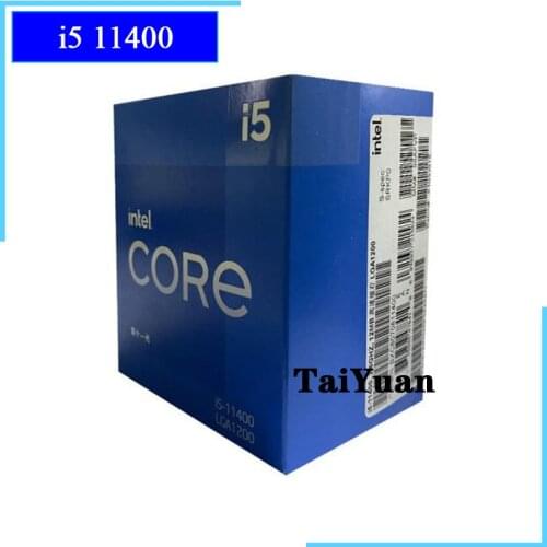 Intel Core i5-11400 i5 11400 2.6 GHz Six-Core Twelve-Thread CPU Processor L3=12M 65W LGA 1200 Need H410 B560 Z590 Motherboard