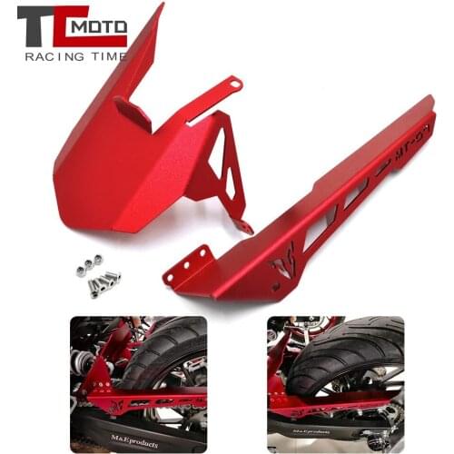 For Yamaha MT-07 MT07 FZ07 CNC Rear Fender Mudguard & Chain Guard Cover Kit for YAMAHA MT-07 MT07 2013-2020 FZ07 FZ 07 2015-2020