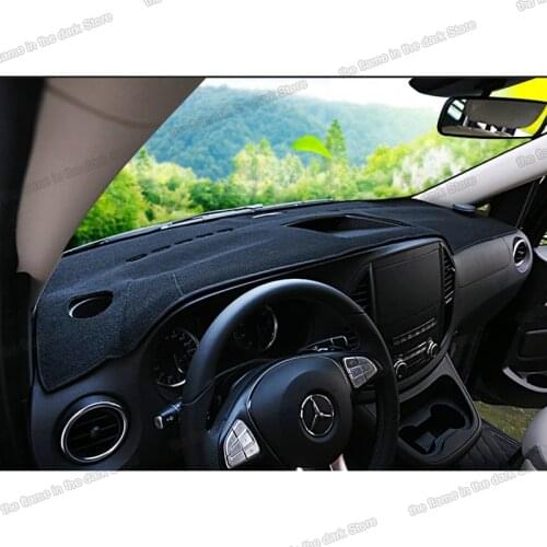 Lsrtw2017 Car Dashboard Cover Mats non slip anti sun shade Carpets for mercedes benz vito w447 2019 2018 2017 2020 2021 2016