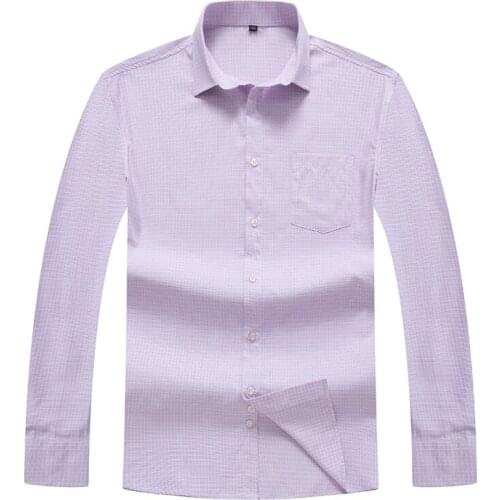 Men Cotton Shirtslong Sleeve Spring Autumn Plus Size Plaid Shirt Casual Streetwear Clothes Male Plaid Shirt Men OverSize 5XL