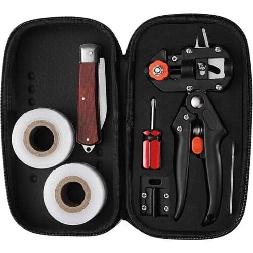 Grafting Tool Kit Garden Pruner Tools for Fruit Trees Grafting Including Tapes Grafting Knife & Replacement Blades