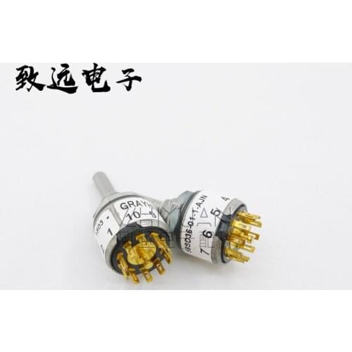 Original New 100% 56SD36-01-1-AJN band switch 10 gear 10 position changes rotary switch