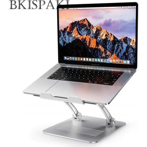 Notebook Stand Adjustable Angle Aluminum Alloy Free Lift Laptop Heighten Holder for Macbook Dell HP iPad Pro mesa para 7-17 inch