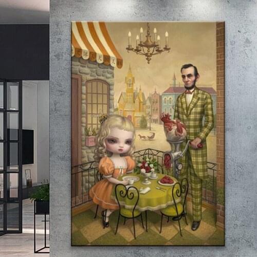 Pop surrealism art Canvas Oil Mark Ryden Painting Artwork Poster Picture Modern Wall Decor Home Bedside Background