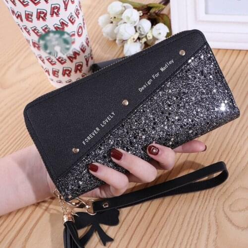 Luxary Lady Wallets Casual ID Cards Holder Lady Zipper Coin Purse Handbags Money Bags Woman Wallet Purses Long Billfold Bags