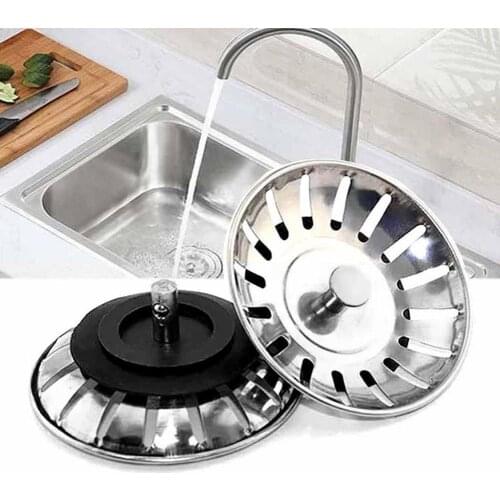 Steel Sink Floor Drain Kitchen Bathroom Sink Wash Rubber Durable Mesh Sealed Basin Bathroom Ring Hair Filter Filt H2C7