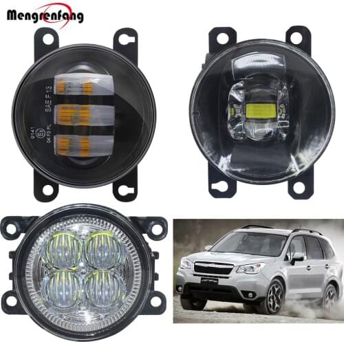 LED Fog Light For Subaru Forester 2013 2014 2015 2016 2017 2018 Car H11 Front Bumper Fog Lamp DRL Daytime Running Light 12V