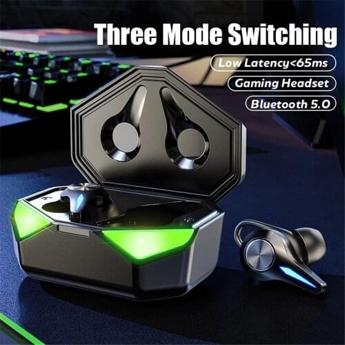 TWS Bluetooth 5.0 Earphone Stereo Wireless Headset No Delay Sport Waterproof Earphones Touch Control Noise Cancelling Earbuds