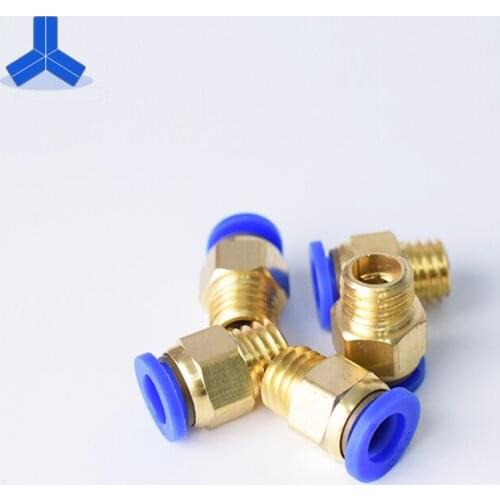 10 PCS Pc4/6/8-M5/M6/M8/M10/M12/M14/M16 Mould Air Pipe Pneumatic Quick Connector Metric Thread Straight Through