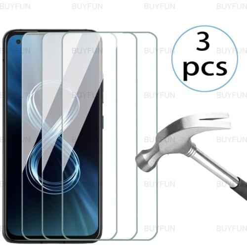 For Asus Zenfone 8 glass protective for asus zenfone 8 zen fone 8 filp Screen Protector armored safety Tempered Glas 1 to 3