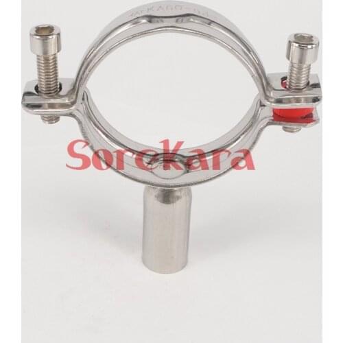 25-27mm 304 Stainless Steel Sanitary Pipe Clamp Clips Support Tube bracket clip hardware accessories