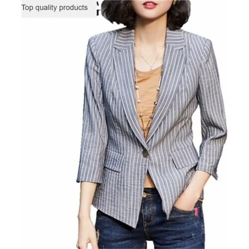 Plus Size 4XL Fashion Spring Women Slim Blazer feminino Coat Casual Jacket One Button Suit White Ladies Blazers Work Wear YQ184