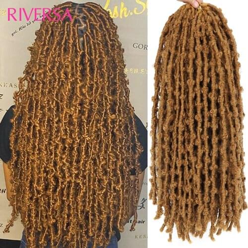 24" Butterfly Locs Crochet Hair Distressed Butterfly Locs Crochet Braids Pre Looped Long papillon Locs Pre-Twist mèches tresses