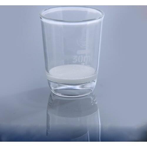 30ml Sand core Acid resistant crucible Glass copple Drooping glass funnel G2 G3 G4