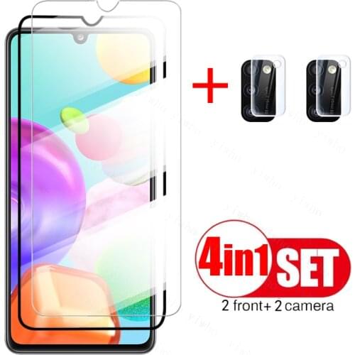 4in1 on galaxy a41 5g protective glass for samsung galaxy a 41 camera lens tempered glass samsun a12 a11 a32 a52 a72 screen glas