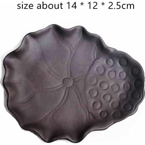 Concrete Pot Tray Cup Coaster Mold Creative Lotus Leaf Tray Molds DIY Cement Planter Holder Silicone Mold