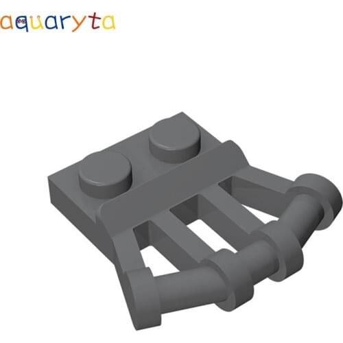 Aquaryta 40pcs 1x2 with Angled Handles Technology Building Block Part Compatible 92692 DIY Assembles Particle Toys for Children