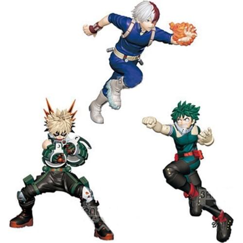 Anime My Hero Academia Izuku Midoriya / Bakugou Katsuki / Todoroki Shoto PVC Action Figures Statue Collectible Model Toys Doll