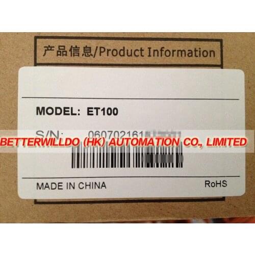 ET100 HMI NEW IN BOX 10-inch touch screen replace TK6100 TPC1062K + Free USB Cable + Software + 1 Year Warranty