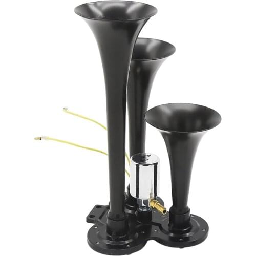 Loud Air Horn Triple Trumpet 150dB For Car Truck RV Train Boat Motorcycle